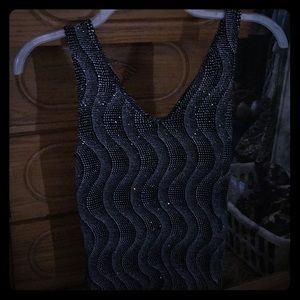 Glittery tank with matching jacket